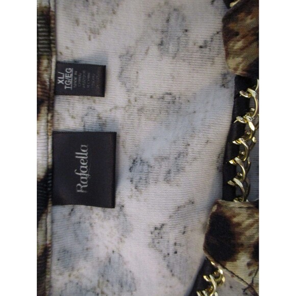 Rafaella Women's Knit Top Size XL Long Sleeve Multicolored Animal Print - Picture 3 of 5